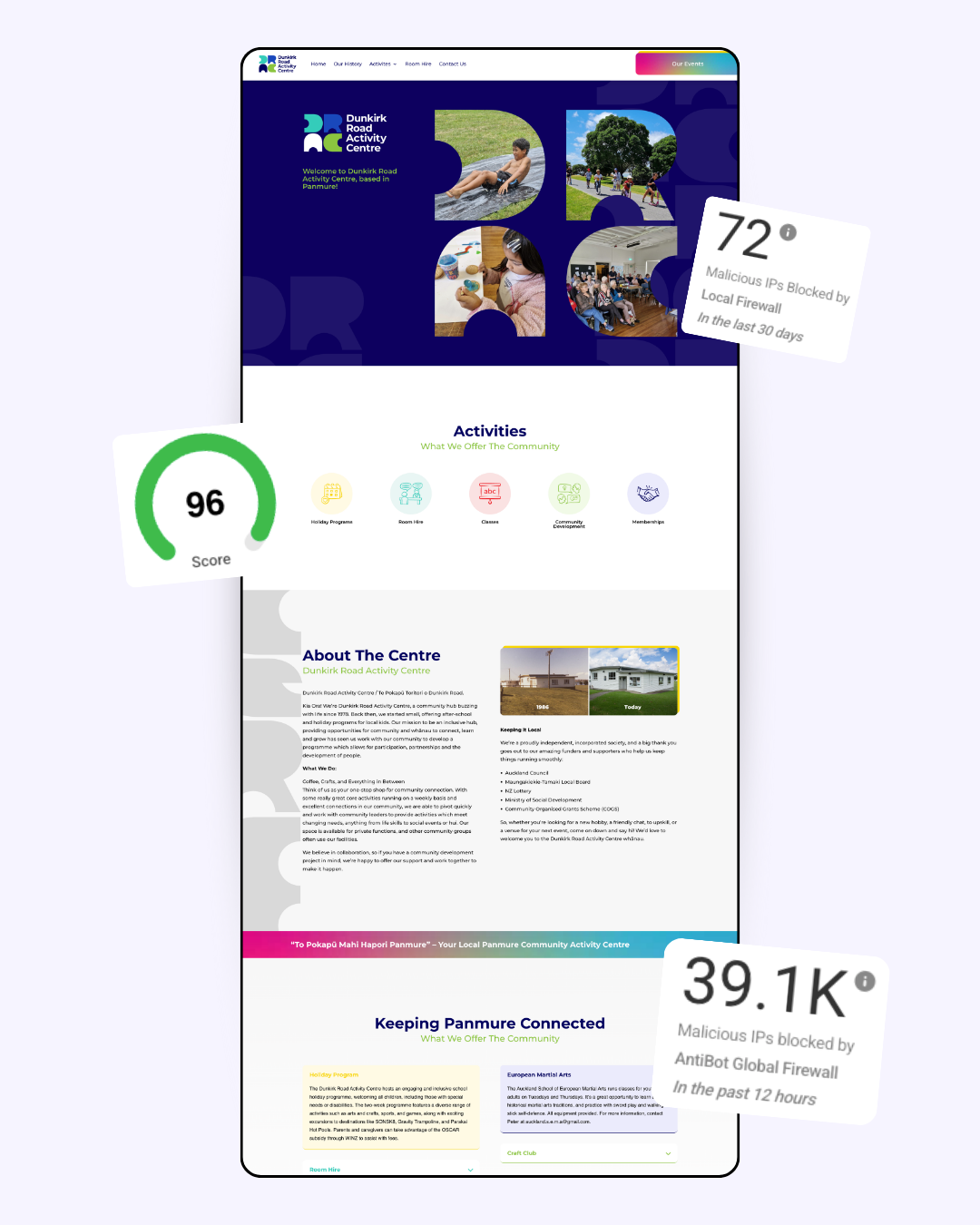 WordPress Website Hosting Dunkirk Road Activity Centre